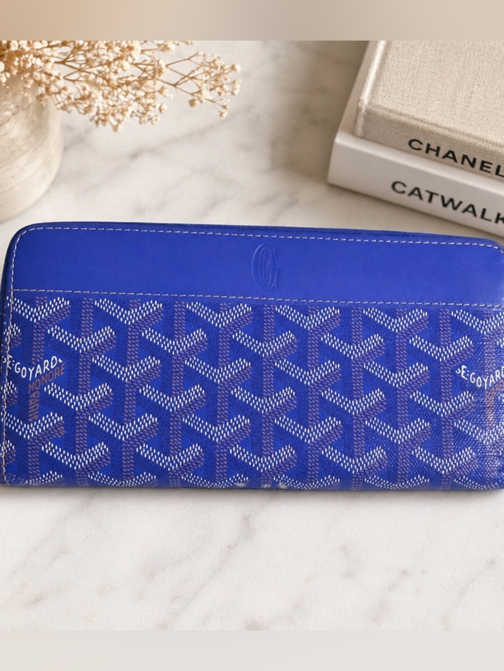 Authentic Goyard Matignon Signature Pattern Long Wallet zip